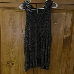 Free People Black and White Cardigan